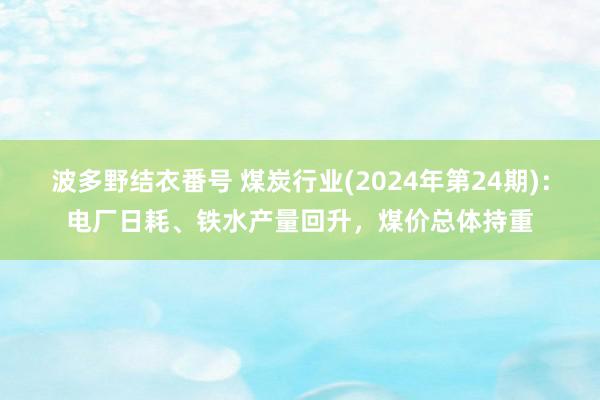 波多野结衣番号 煤炭行业(2024年第24期)：电厂日耗、铁水产量回升，煤价总体持重