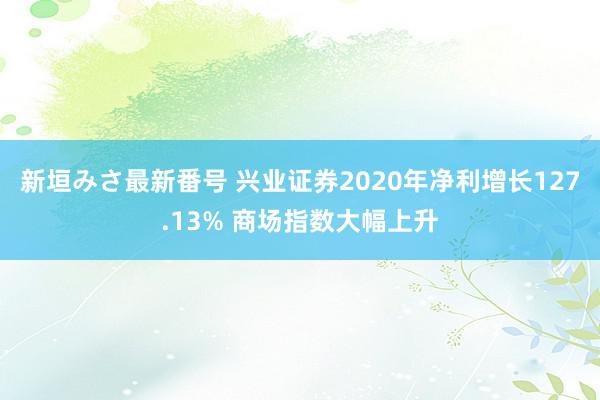 新垣みさ最新番号 兴业证券2020年净利增长127.13% 商场指数大幅上升