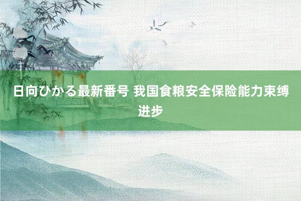 日向ひかる最新番号 我国食粮安全保险能力束缚进步