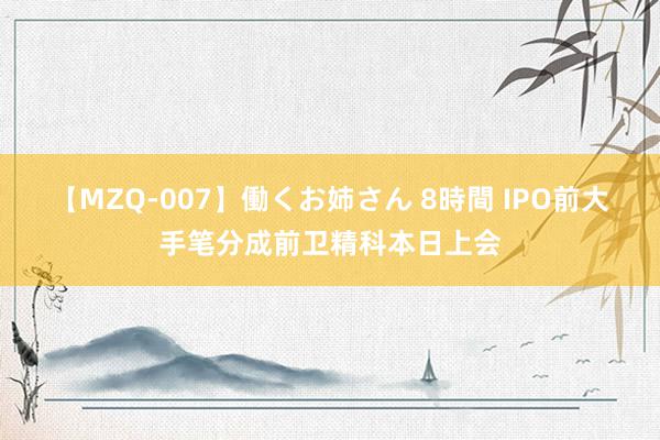 【MZQ-007】働くお姉さん 8時間 IPO前大手笔分成前卫精科本日上会