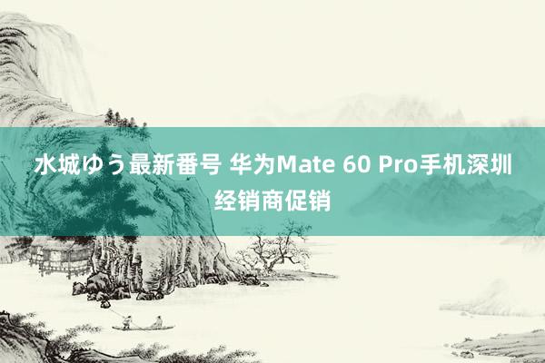 水城ゆう最新番号 华为Mate 60 Pro手机深圳经销商促销